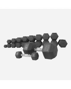 Inspire Fitness 550 LB (5-50 LB) Rubber Dumbbell Set