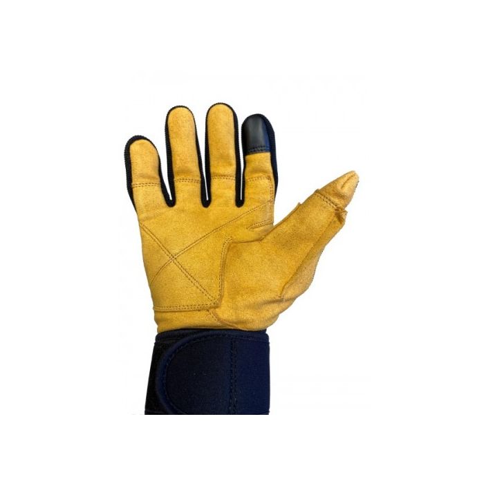 position Først side Schiek Power Series Lifting Gloves with Wrist Wraps & Full Finger  Protection-425