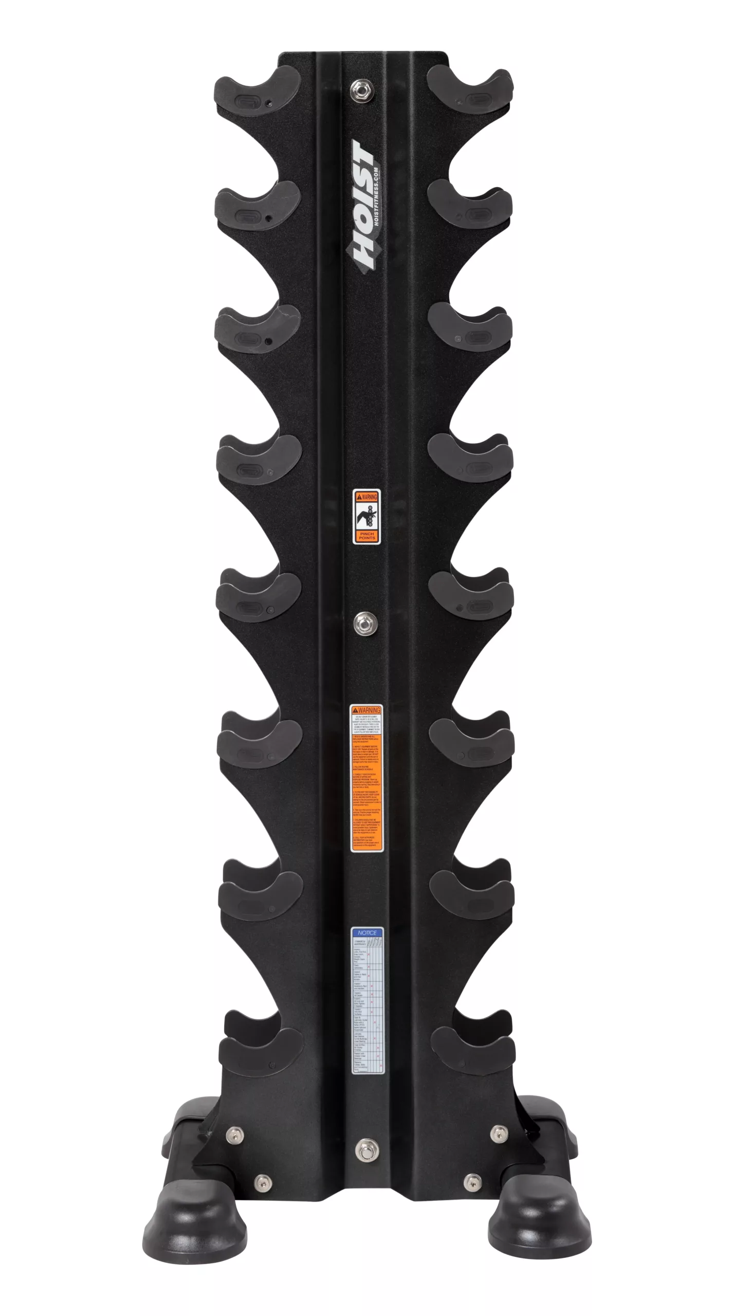 8 Pair Vertical Hex Dumbbell Rack