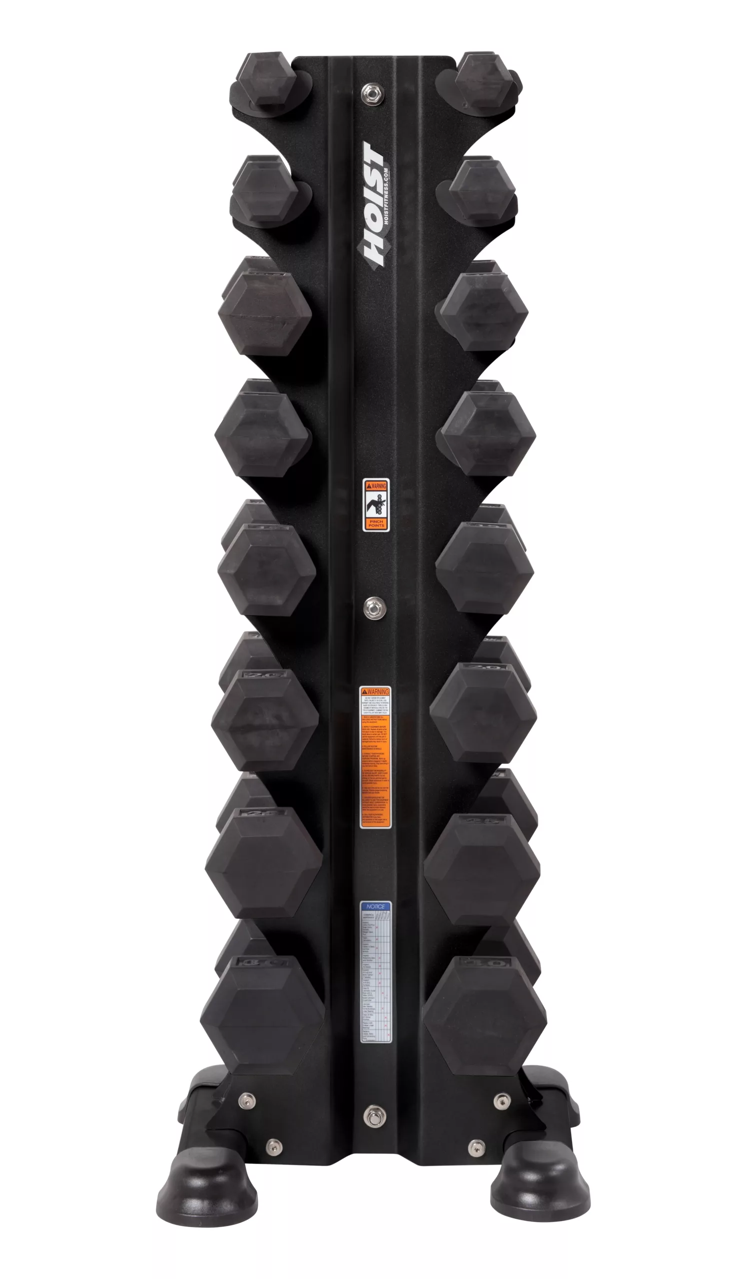 HOIST 8 Pair Vertical Hex Dumbbell Rack - Image 3