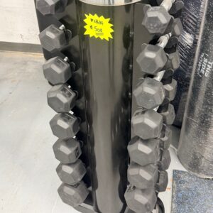 HOIST VERTICAL RACK w / DUMBBELLS